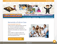 Tablet Screenshot of profe-en-casa.com